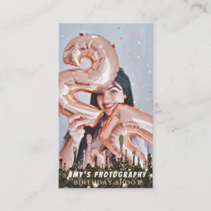 Snapping Special Moments Birthday Photographer Business Card