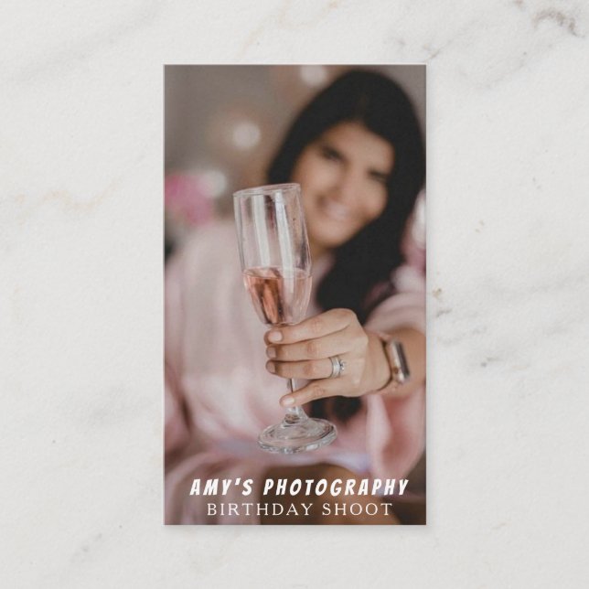 Snapping Special Moments Birthday Photographer Business Card (Front)