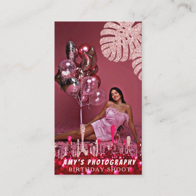 Snapping Special Moments Birthday Photographer Business Card (Front)