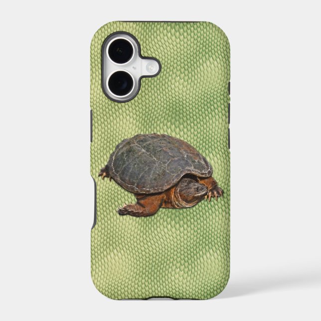 Snapping Turtle Terrapin-lover Gift Case-Mate iPhone Case (Back)