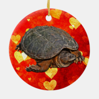 Snapping Turtle Terrapin-lover Gift Ceramic Ornament