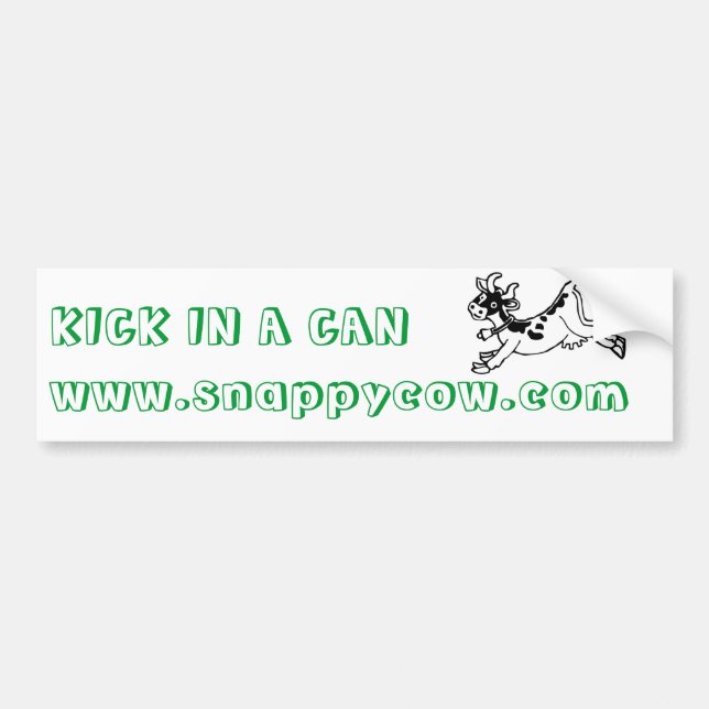 Snappy Cow Bumper Sticker (Front)