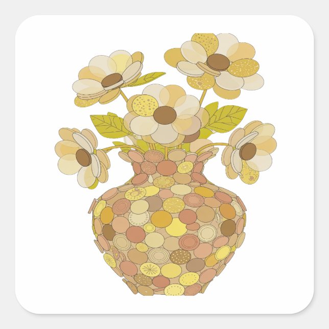 Snappy Gray Abstract Gift Sticker (Front)