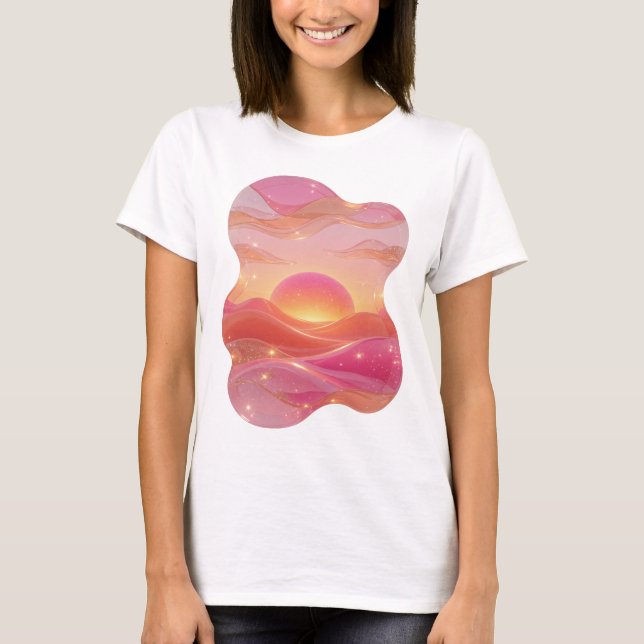 Snappy Silver ABSTRACT ART Custom Tee v3 (Front)