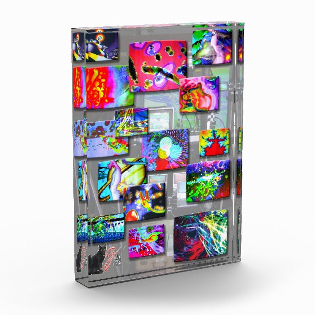 Snaps Color Illustration Acrylic Block (Left)