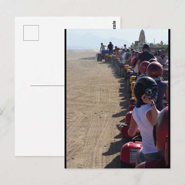Snapshot Quad Bike Postcard (Front/Back)