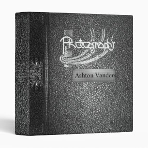 Snapshot Shade Vintage Monogram 3 Ring Binder