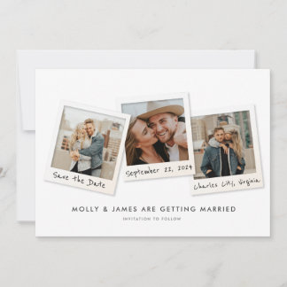 Snapshots Save the Date Card