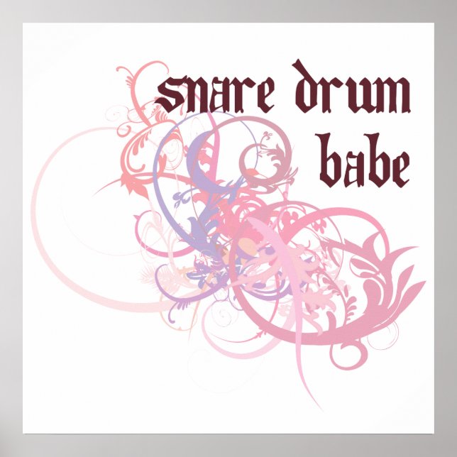 Snare Drum Babe Poster (Front)