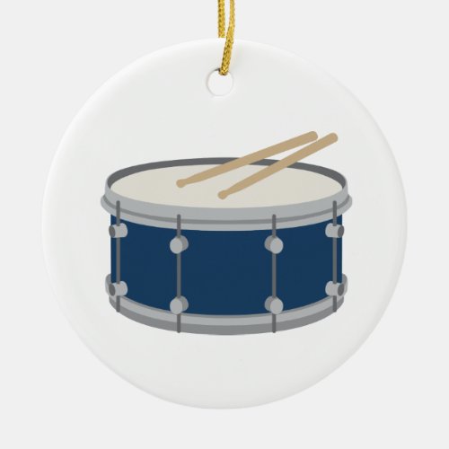 Snare Drum Ceramic Ornament