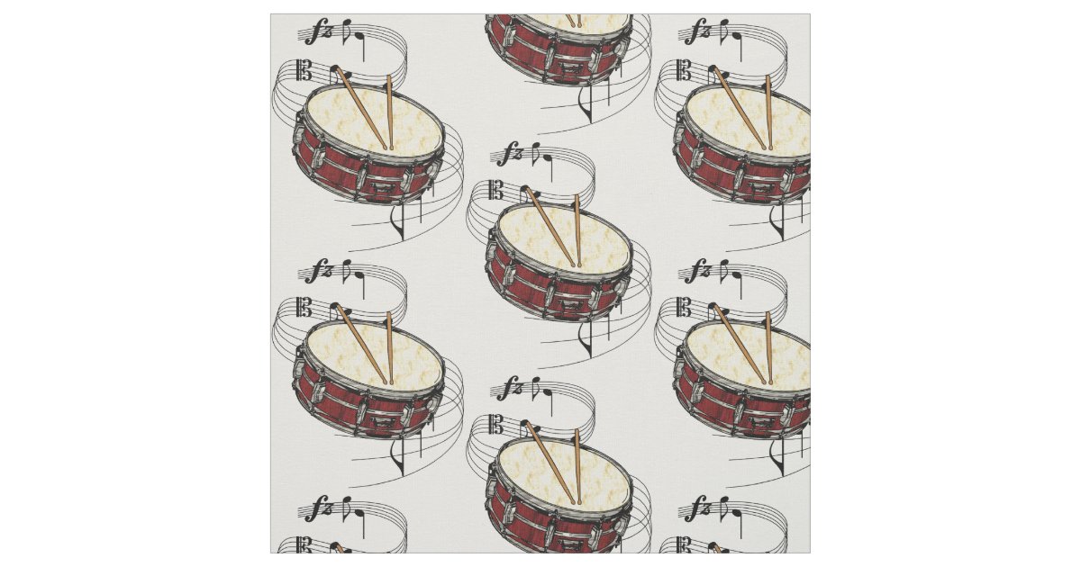 Snare Drum Fabric Zazzle