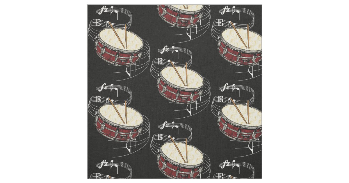 Snare Drum Fabric Dark Fabric