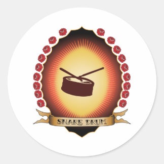 Snare Drum Mandorla Classic Round Sticker