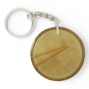 Snare Drum with Sticks Keychain