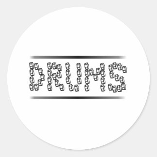 Snare Drums Classic Round Sticker