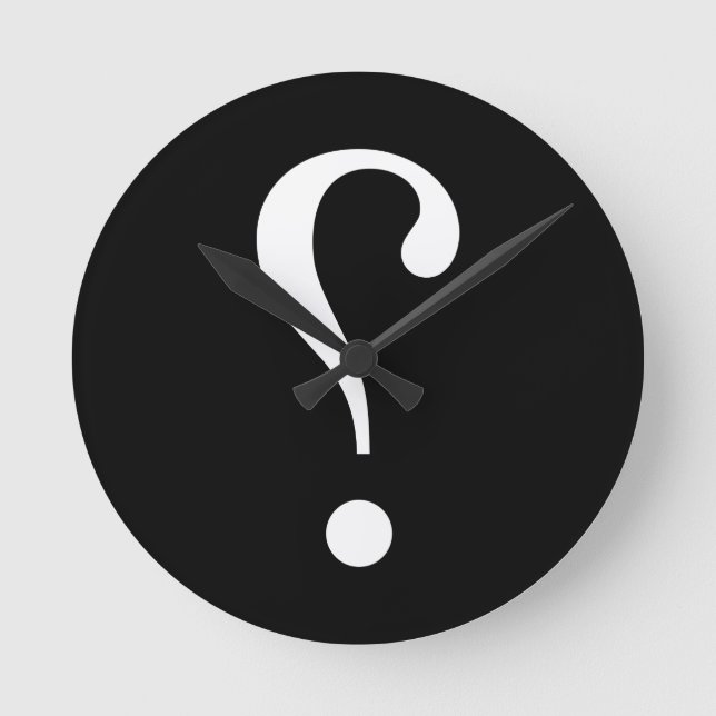 sNARK mARK {ironicon} Round Clock (Front)