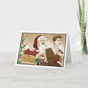 Snarkalicious Christmas Card Creepy Santal