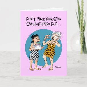 Snarky 63rd Birthday Card
