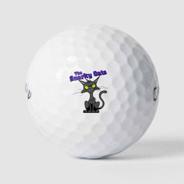 Snarky Cats Golf Balls (Front)
