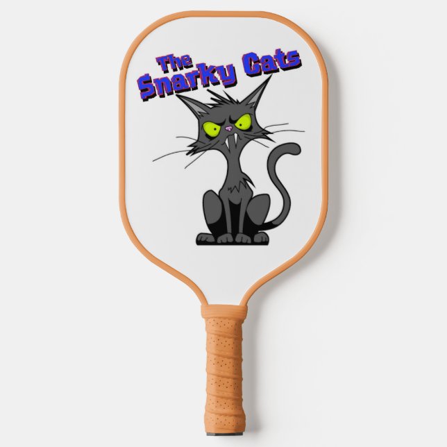 Snarky Cats Pickleball Baddies  Paddle (Front)