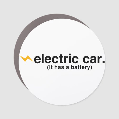 Snarky Electric Car Car Magnet