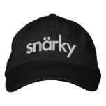 Snarky Embroidered Adjustable Hat at Zazzle