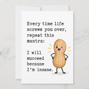 Snarky Encouragement Card   Funny Motivational