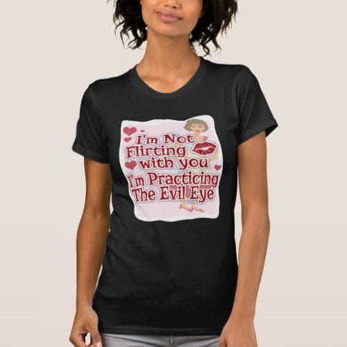 Snarky Evil Eye 50s Housewife T_Shirt