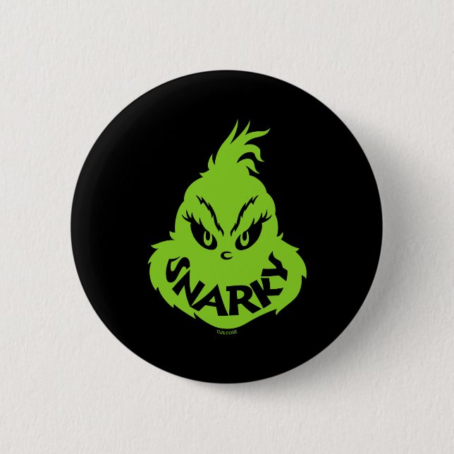 Snarky Face  Button (Front)