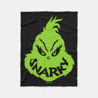Snarky Face  Fleece Blanket