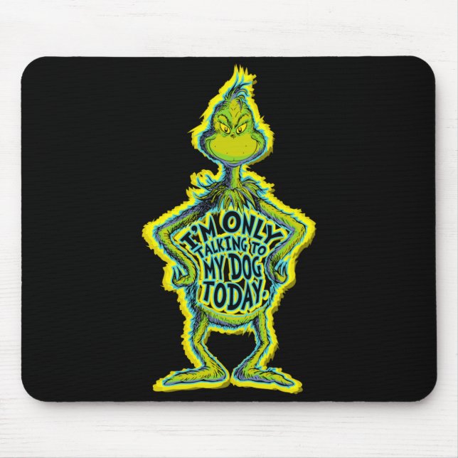 Snarky Funny Im Only Talking To My Dog T  Mouse Pad (Front)