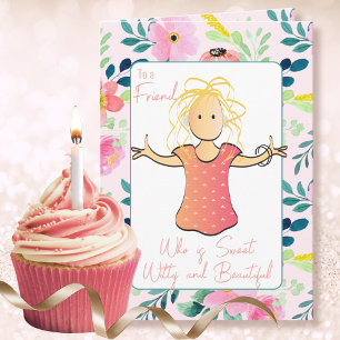 Snarky Funny Woman Cartoon Sassy Birthday Card