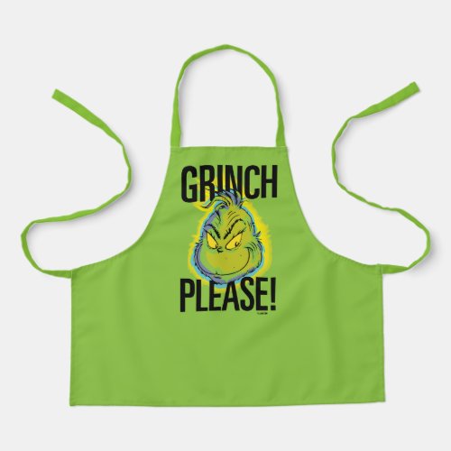 Snarky Grinch  Funny Grinch Please Quote Apron