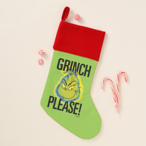 Snarky Grinch  Funny Grinch Please Quote Christmas Stocking