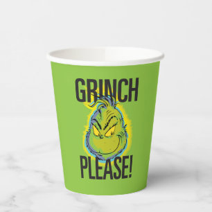 Snarky Grinch   Funny Grinch Please Quote Paper Cups