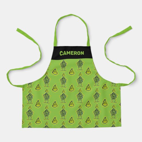 Snarky Grinch  Funny Lets Just Not Quote Apron