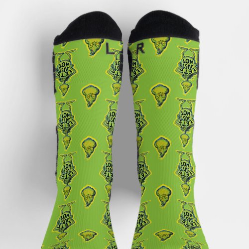 Snarky Grinch  Funny Lets Just Not Quote Socks