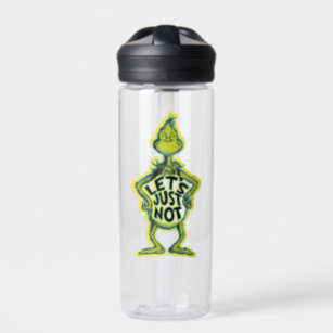 Grinch Laser Engraved Water Bottle (Etched)