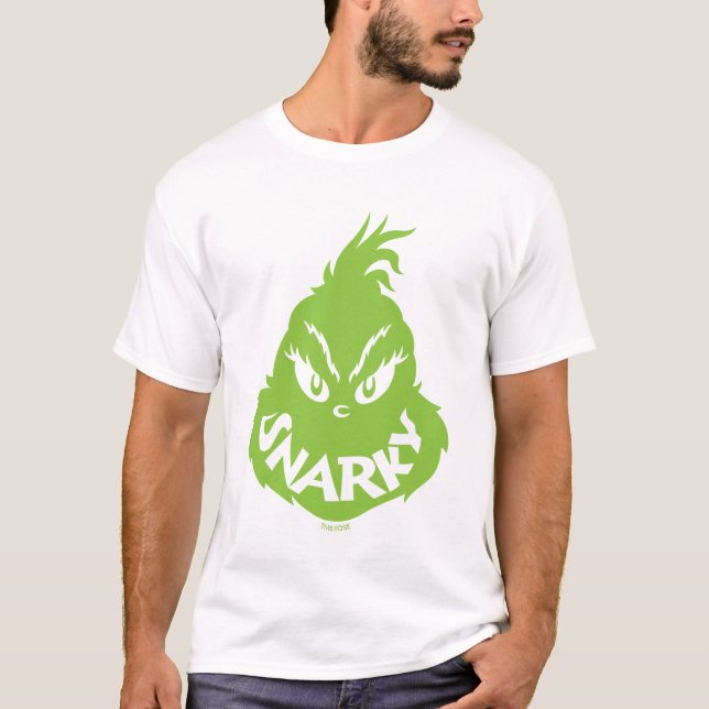 Snarky Grinch | Grinch Face T-Shirt (Front)