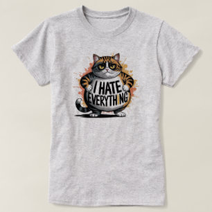 Snarky Humor Unisex T-Shirt "I HATE EVERYTHING"