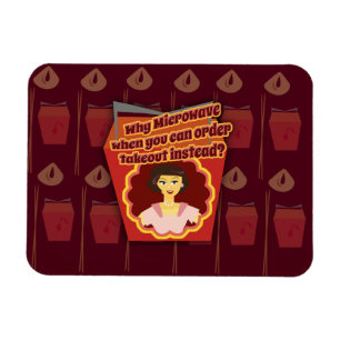 Snarky Microwave Retro Housewife Magnet