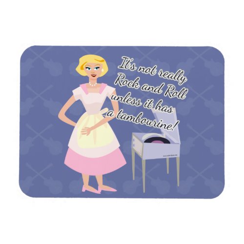 Snarky Rock Tambourine Housewife Magnet