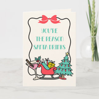 Snarky Santa Christmas Card