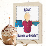Snarky Sarcastic For Him Funny Old Age Birthday    Card<br><div class="desc">Want a snarky and funny card to send a laugh on his birthday?  Personalize this card for your guy who is getting older :)</div>
