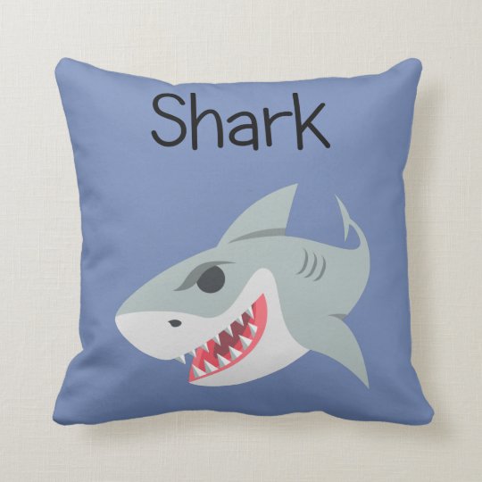 shark throw pillow