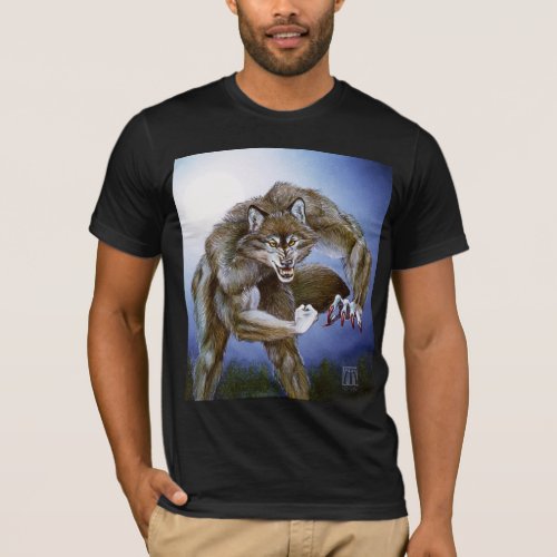 Snarling Alpha Werewolf t_shirt