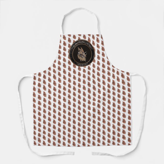 Snarling Graeko Bar Apron All-Over Print (Front)