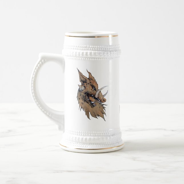 Snarling Graeko Beer Stein (Left)