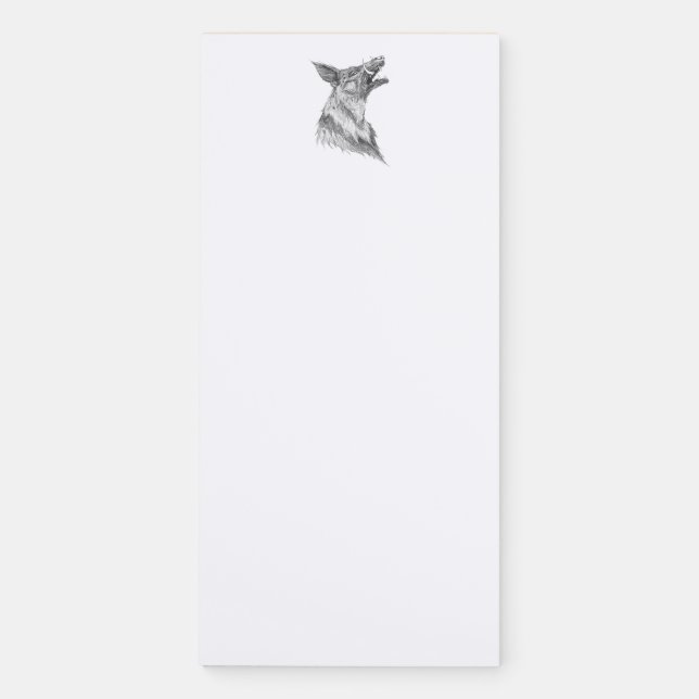 Snarling Graeko Magnetic Notepad (Front)