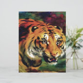 Snarling Tiger Artistic Portrait (Standing Front)